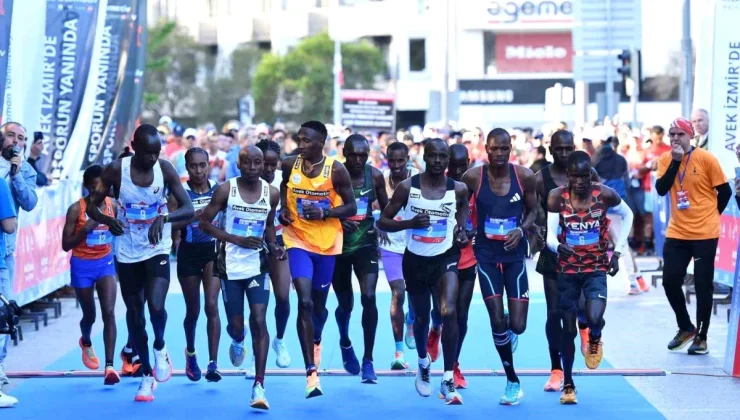 Maraton İzmir’de Kenyalı ve Etiyopyalı sporcular birinci oldu