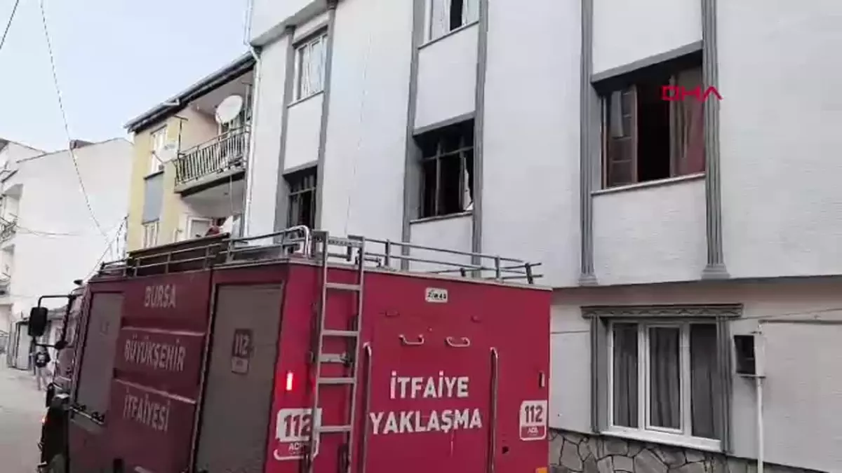 İnegöl’de Çocukların Oynadığı Çakmak Yangın Çıkardı, İtfaiye tarafından Kurtarıldılar